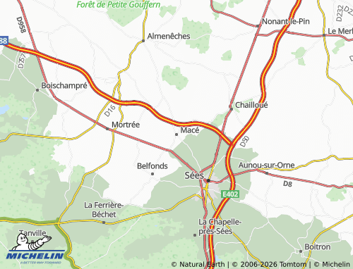 Mappa MICHELIN Macé - ViaMichelin