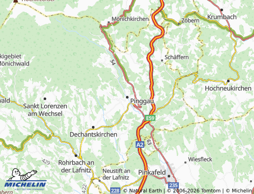 MICHELIN Pinggau map - ViaMichelin