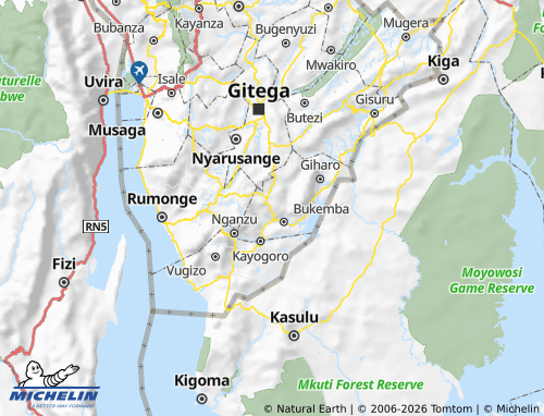 Mapa MICHELIN Rutana - ViaMichelin