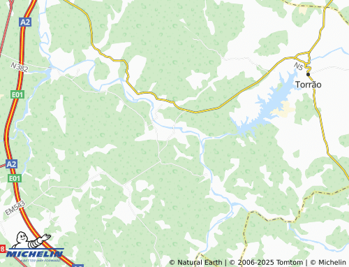 MICHELIN Aldeia de São Romão map - ViaMichelin
