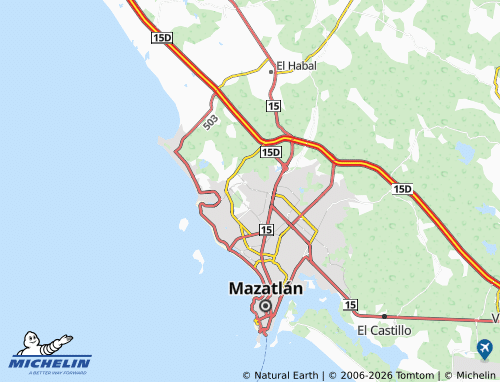 MICHELIN Punta Arena map - ViaMichelin