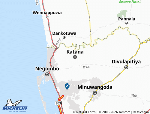 MICHELIN Katana map - ViaMichelin