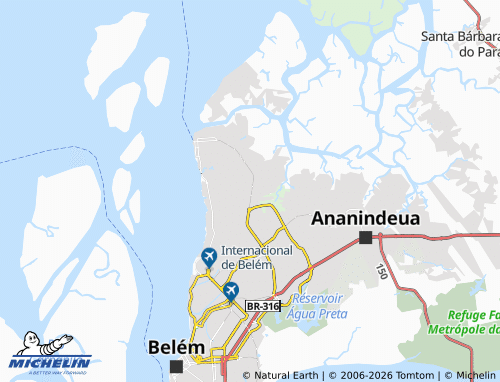 MICHELIN Parque Guarajá map - ViaMichelin