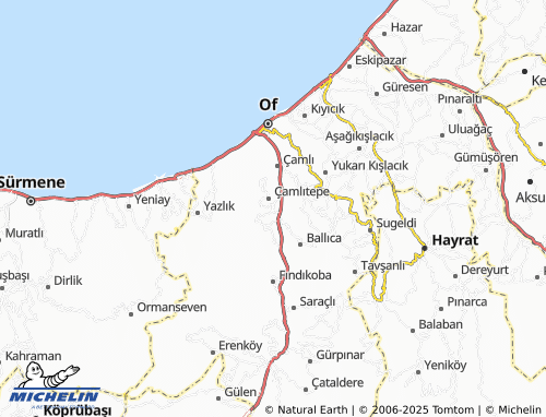 MICHELIN Kiraz map - ViaMichelin