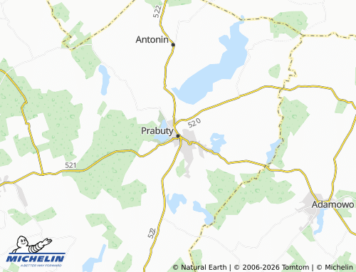 MICHELIN Prabuty map - ViaMichelin