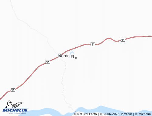 Mapa MICHELIN Nordegg - ViaMichelin