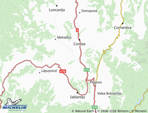 Mappa MICHELIN Cuptoare - ViaMichelin