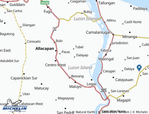 MICHELIN Dalayap map - ViaMichelin