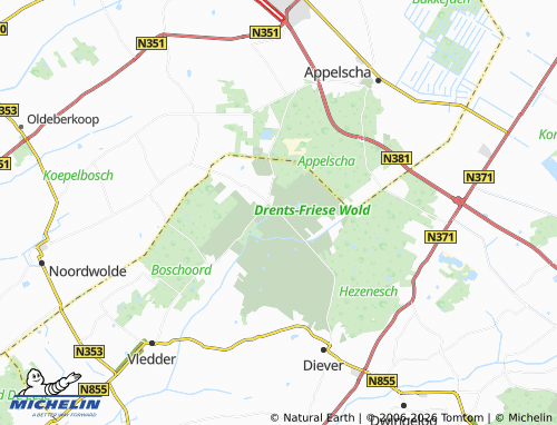 Kaart MICHELIN Wateren - ViaMichelin