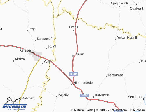 MICHELIN Düver map - ViaMichelin