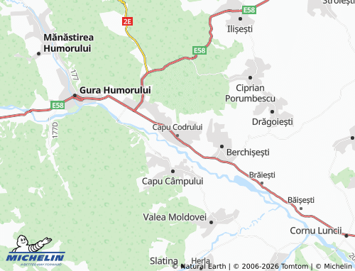MICHELIN Capu Codrului map - ViaMichelin