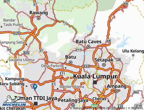 MICHELIN-Landkarte Taman Usahawan Kepong Fortune Park - ViaMichelin