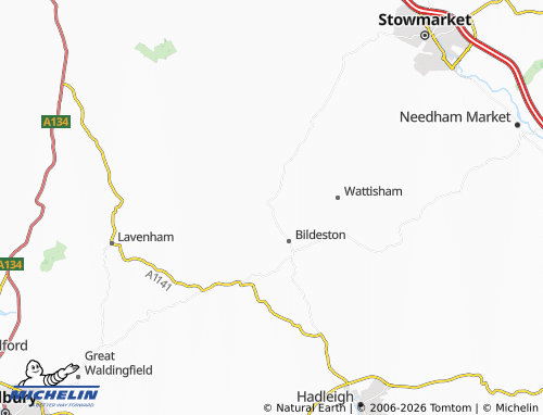 Carte MICHELIN Hitcham - ViaMichelin