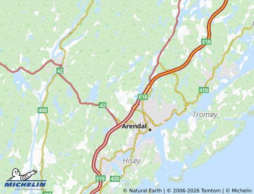 MICHELIN-Landkarte Borås - ViaMichelin