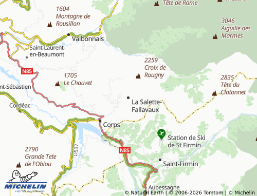 Carte MICHELIN La Salette-Fallavaux - ViaMichelin