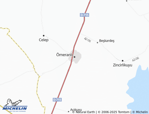 MICHELIN Ömeranlı map - ViaMichelin