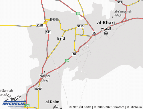 Carte MICHELIN al-Ghadeer - ViaMichelin