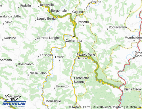 Mappa MICHELIN Bergolo - ViaMichelin