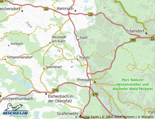 Mappa MICHELIN Trabitz - ViaMichelin