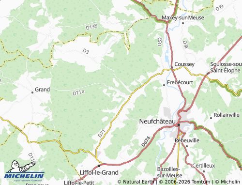 Mapa MICHELIN Midrevaux - ViaMichelin