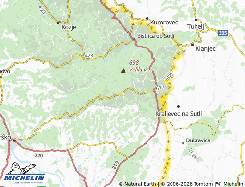 Carte MICHELIN Pišece - ViaMichelin