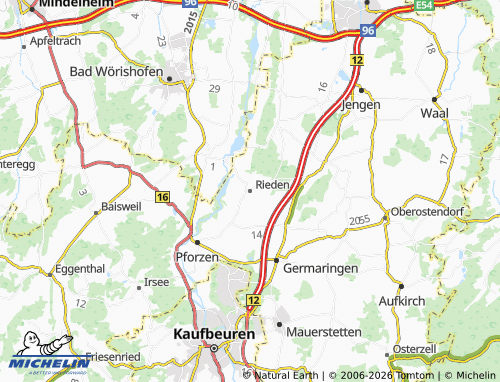 Mappa MICHELIN Rieden - ViaMichelin