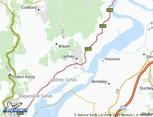 MICHELIN Lydney map - ViaMichelin