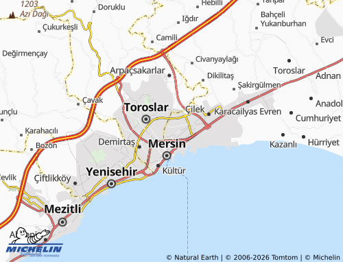 MICHELIN Gündoğdu map - ViaMichelin
