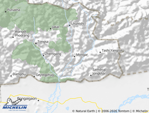 MICHELIN-Landkarte Mongar - ViaMichelin