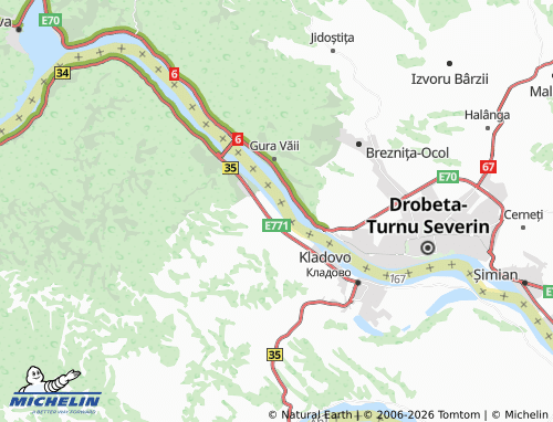 MICHELIN-Landkarte Davidovac - ViaMichelin