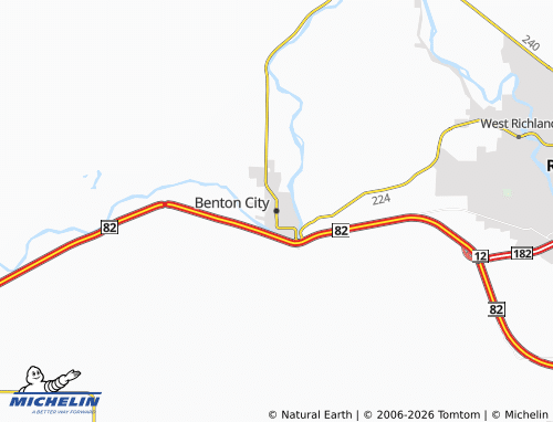 Mappa MICHELIN Benton City - ViaMichelin