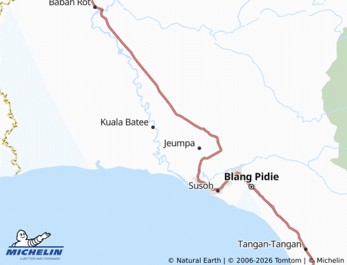 Mapa MICHELIN Muka Blang - ViaMichelin