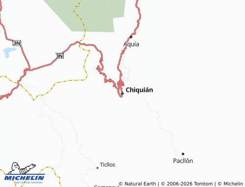Mapa MICHELIN Chiquián - ViaMichelin