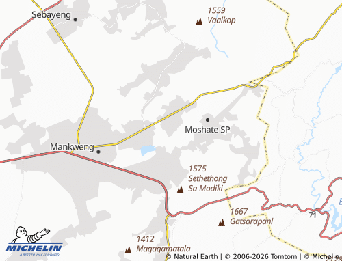 Kaart MICHELIN Tshware - ViaMichelin