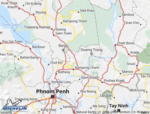 MICHELIN Chamkar Leu map - ViaMichelin