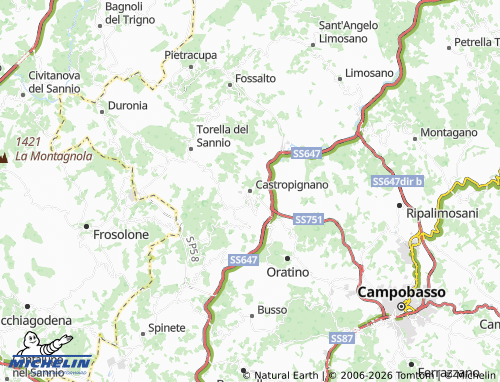 Mapa MICHELIN Castropignano - ViaMichelin