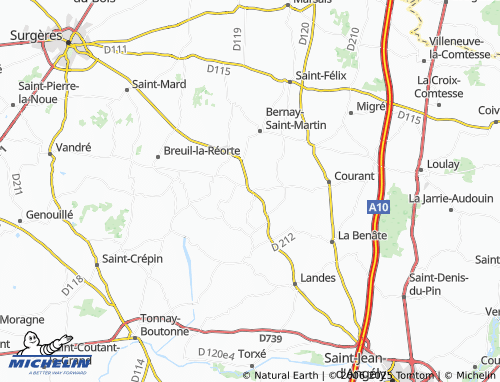 Carte MICHELIN Puyrolland - ViaMichelin