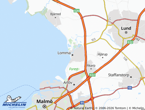 Mappa MICHELIN Lomma - ViaMichelin