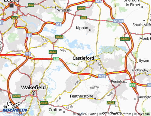 Carte MICHELIN Methley Junction - ViaMichelin