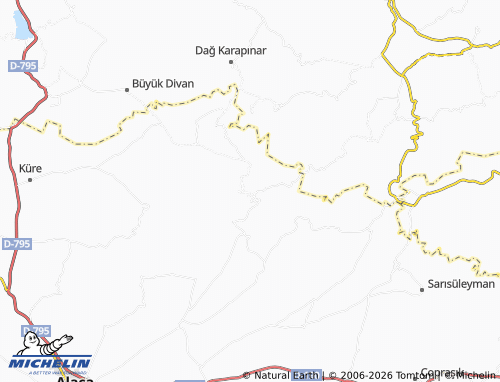 MICHELIN Dereyazıcı map - ViaMichelin