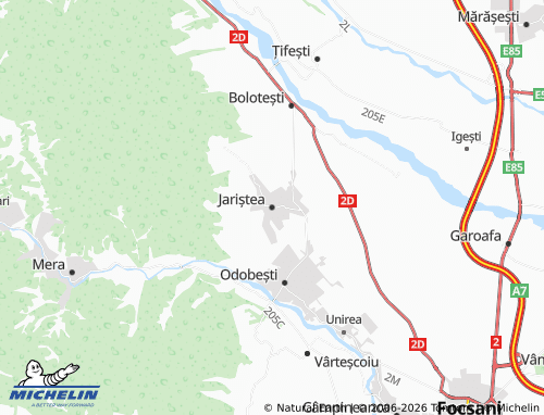 Mappa MICHELIN Jariștea - ViaMichelin