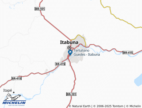 MICHELIN Santa Catarina map - ViaMichelin