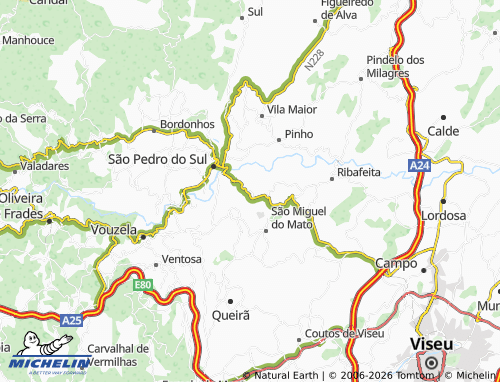 Mapa MICHELIN Outeiro da Comenda - ViaMichelin
