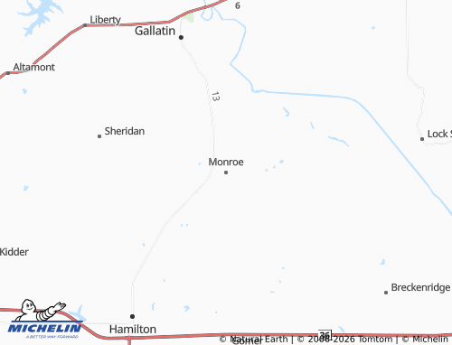 Carte MICHELIN Monroe - ViaMichelin