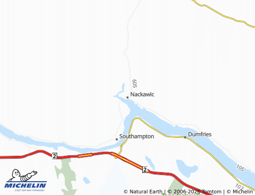 Mapa MICHELIN Nackawic - ViaMichelin