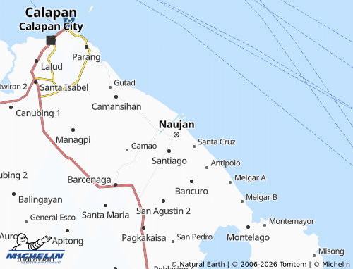 MICHELIN Naujan map - ViaMichelin