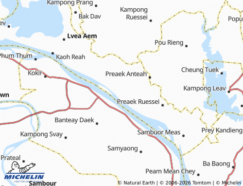 Mapa MICHELIN Boeng Krum - ViaMichelin