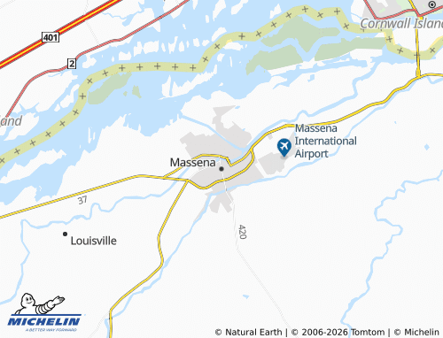 Mapa MICHELIN Massena - ViaMichelin
