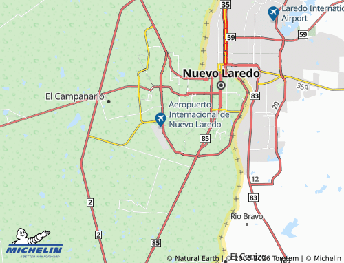 MICHELIN Los Fresnos map - ViaMichelin