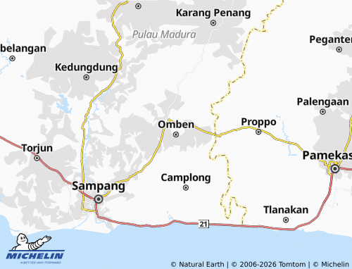 Carte MICHELIN Omben - ViaMichelin